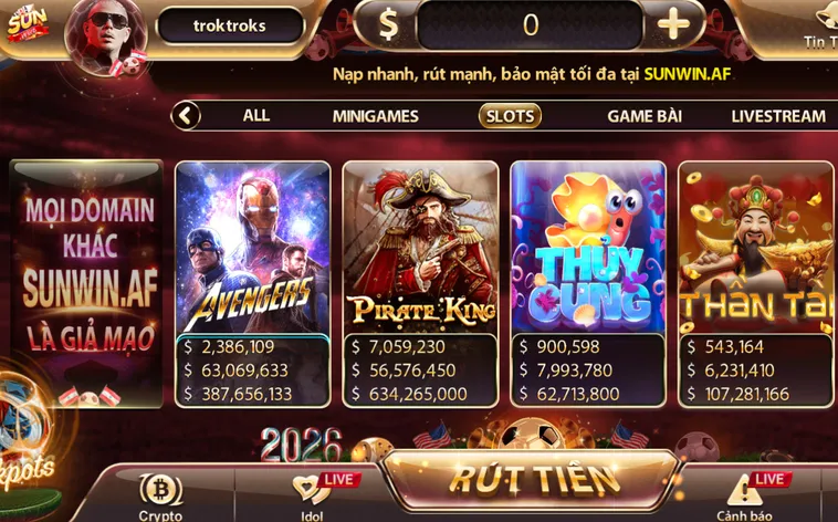 Nổ Hũ SunWin Thiên Đường Quay Hũ Đổi Thưởng Với Giải Thưởng Jackpot Khổng Lồ